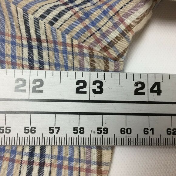 Vintage Levis Mens Western Pearl Snap Button Plaid Shirt Rockabilly Size Large - Picture 8 of 8